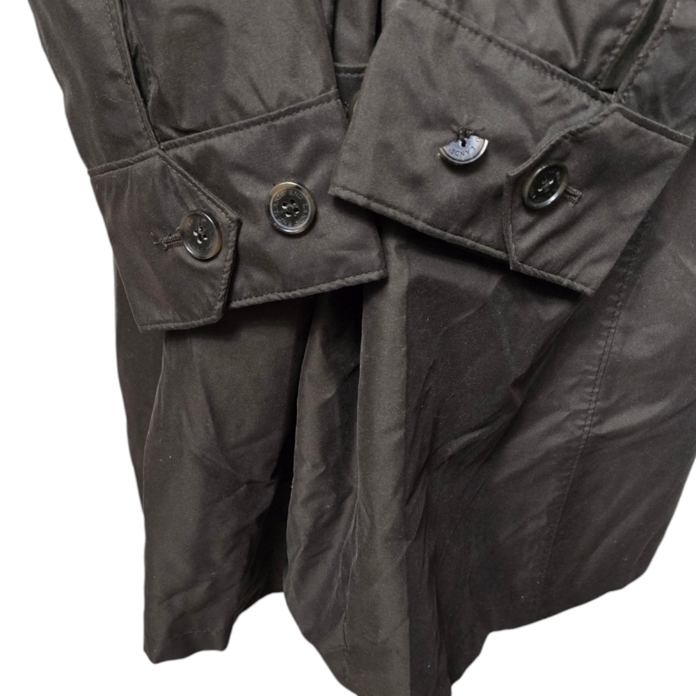 Lands' End Dark Brown Button Down Lightweight Coa… - image 5